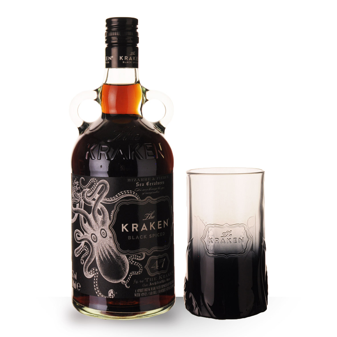 Rhum Kraken Black Spiced 47° Perfect Storm 70cl Coffret 1 verre dev.odyssee-vins.com