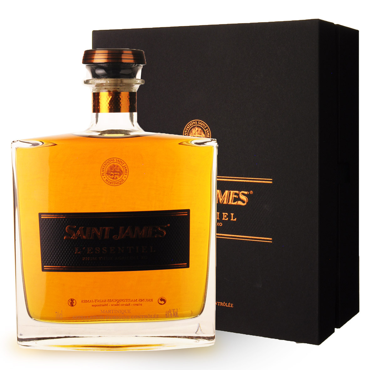 Rhum Saint James Cuvée Lessentiel 70cl Coffret dev.odyssee-vins.com