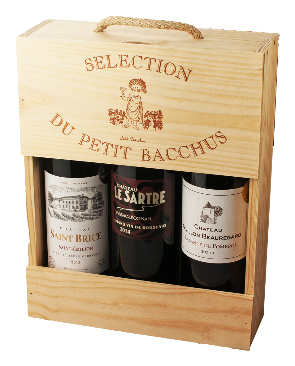 Caisse Bois à Corde Prestige Pessac Léognan Saint Emilion Lalande de Pomerol dev.odyssee-vins.com
