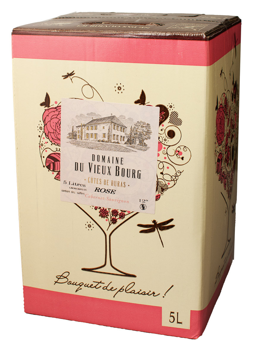 Bag-In-Box 5L Domaine du Vieux Bourg Côtes de Duras Rosé 500cl dev.odyssee-vins.com