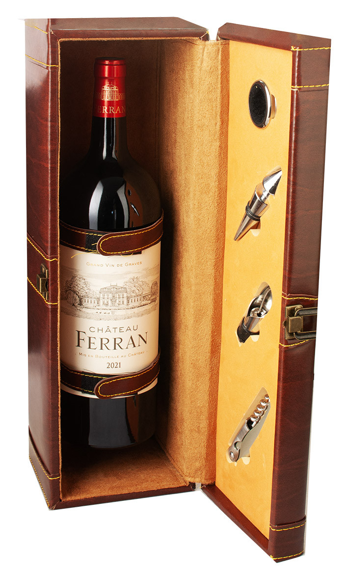 Coffret Similicuir Château Ferran Magnum dev.odyssee-vins.com