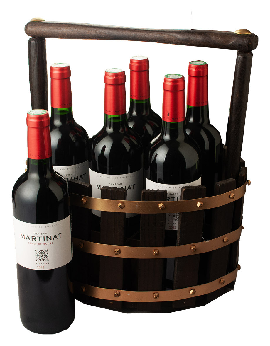 Panier du vendageur Château Martinat 6x75cl dev.odyssee-vins.com
