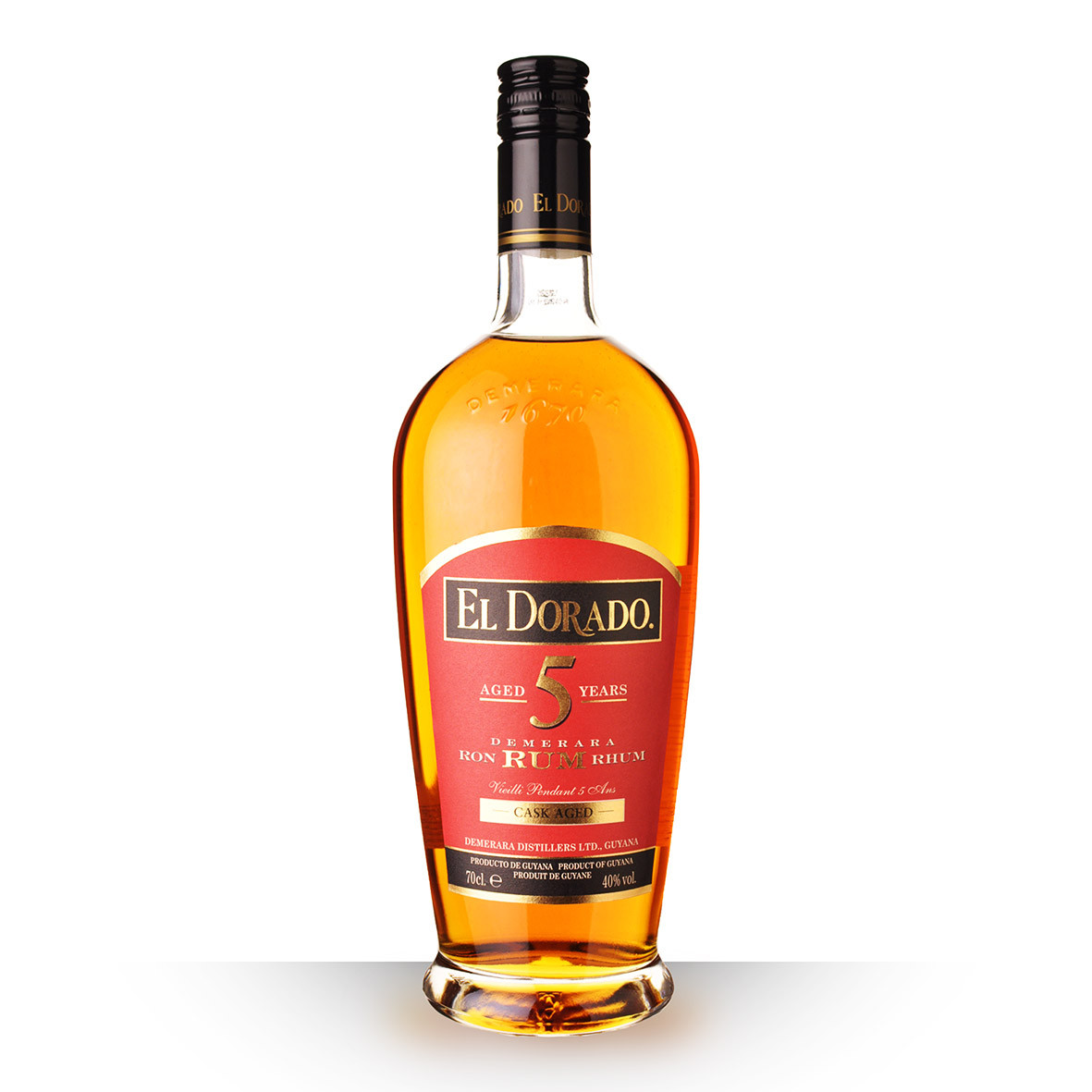 Rhum El Dorado 5 ans 70cl dev.odyssee-vins.com