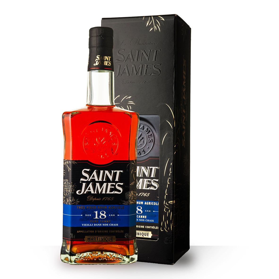 Rhum Saint James 18 ans 70cl Etui dev.odyssee-vins.com