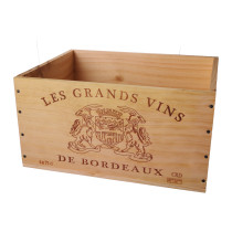 Caisse Bois 6x75cl estampillé Grands Vins de Bordeaux dev.odyssee-vins.com