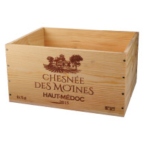 Caisse Bois 6x75cl estampillé Chesnée des moines dev.odyssee-vins.com