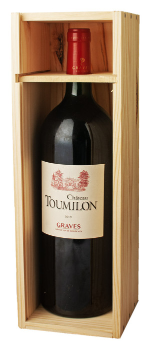 Caisse Bois Magnum Château Toumilon Graves Rouge 2019 dev.odyssee-vins.com