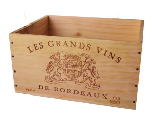 Caisse Bois 6x75cl estampillé Grands Vins de Bordeaux dev.odyssee-vins.com