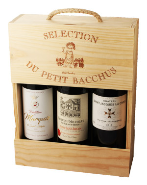 Caisse Bois à Corde Découverte Lalande de Pomerol-Saint Estèphe-Lussac St Emilion dev.odyssee-vins.com