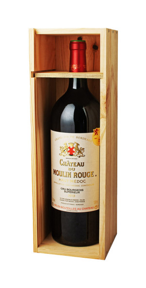 Caisse Bois Magnum Château du Moulin Rouge Haut-Médoc Cru Bourgeois Rouge 2019 dev.odyssee-vins.com