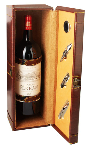 Coffret Similicuir Château Ferran Magnum dev.odyssee-vins.com